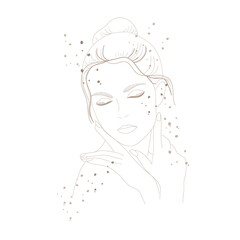 Portrait of a beautiful young woman