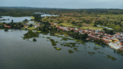 Rio São Francisco Fluvial Alagoas Sergipe Nordeste Barco Canoa Pesca Casa Beira Cheia Enchente Natureza Árvores Verde Paisagem Viagem Viajar 