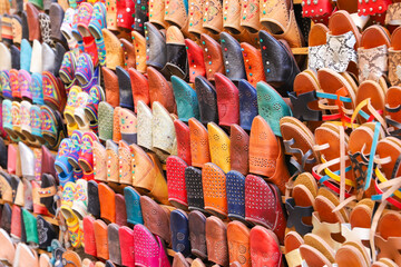Traditional Slippers in Fez, Morocco