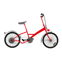 Isolated bicycle for the city Urban bike Vector