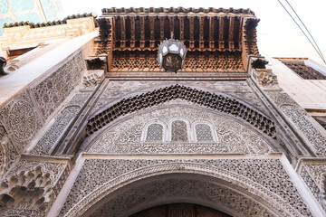 Fototapeta na wymiar Door of a Building in Fez, Morocco