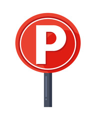 red parking signal