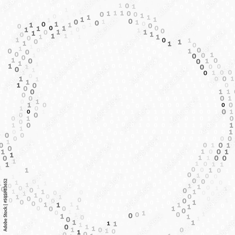 Aufkleber Digital broadcast. Background with ones and zeros. Vector graphic pattern