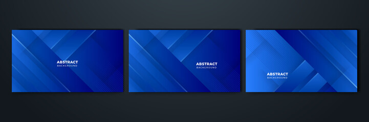 Modern blue abstract presentation background with shadow 3d layered light rectangle. Vector illustration design for presentation, banner, cover, web, flyer, card, poster, wallpaper, texture, slide