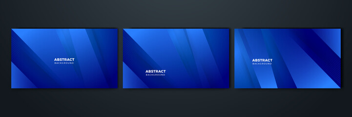 Blue background with abstract wave spiral modern element for banner, presentation design and flyer