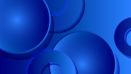 Minimal blue geometric shapes abstract modern background design. Design for poster, template on web, backdrop, banner, brochure, website, flyer, landing page, presentation, certificate, and webinar