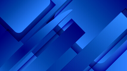 Fototapeta premium Abstract dark blue gradient background. Modern dark blue abstract background presentation design for festival corporate business and institution.