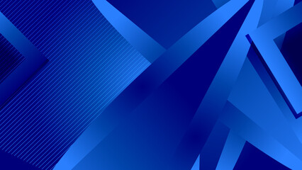 Minimal blue geometric shapes abstract modern background design. Design for poster, template on web, backdrop, banner, brochure, website, flyer, landing page, presentation, certificate, and webinar