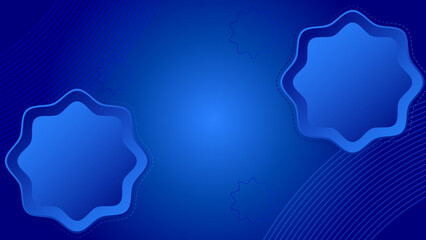 Modern blue abstract background with wave line stripes