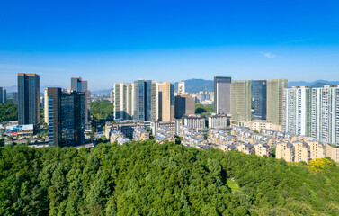 Urban scenery of Tonglu County, Zhejiang Province, China