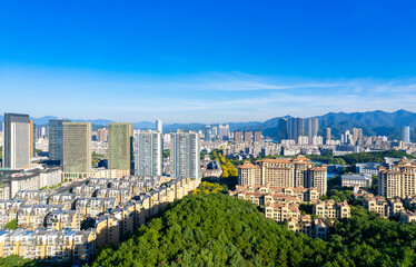Naklejka premium Urban scenery of Tonglu County, Zhejiang Province, China