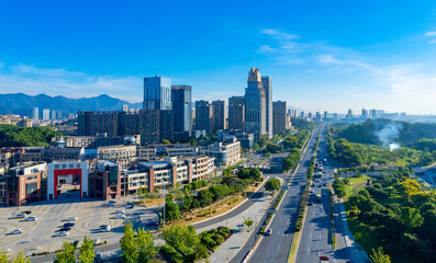 Urban scenery of Tonglu County, Zhejiang Province, China