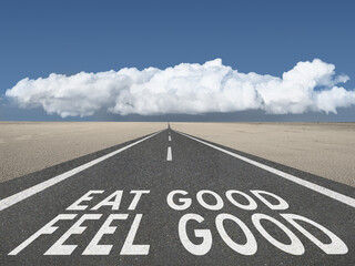 Eat Good Feel Good diet quote.