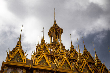 Wat Chantaram and Wat Tha Sung temple, Crystal Sanctuary 100 m long, in Uthai Thani, Thailand