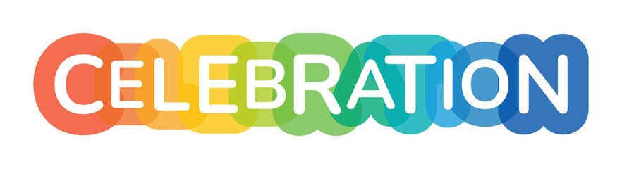 Celebration poster banner in colorful design.