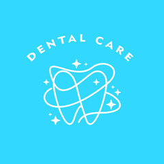 dental floss tooth cleaning care doctor specialist medical logo design