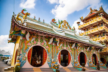 Chao Pho Nakharat Shrine or Chao Por Nakarat Chansen chinese temple in Nakhon Sawan, Thailand