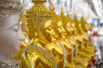 Wat Chantaram and Wat Tha Sung temple, Crystal Sanctuary 100 m long, in Uthai Thani, Thailand