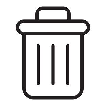 Trash Bin line icon