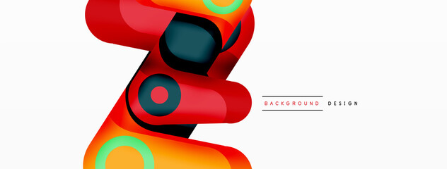 Abstract geometric shapes background. Color shapes composition for wallpaper, banner, background or landing