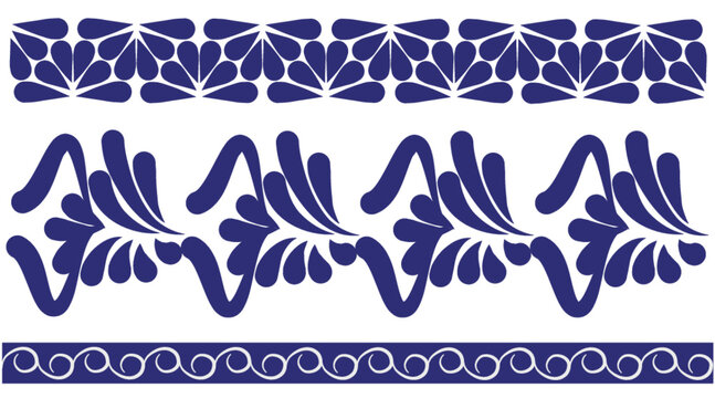 illustration background talavera art mexican patern