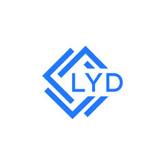 LYD technology letter logo design on white  background. LYD creative initials technology letter logo concept. LYD technology letter design.