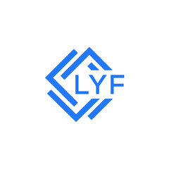 LYF technology letter logo design on white  background. LYF creative initials technology letter logo concept. LYF technology letter design.