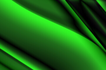 Green 3D abstract background design using greenish color tones with glowing gradients and dark shading to form 3D abstract shapes. Used for future & trendy concepts or as a phone wallpaper.