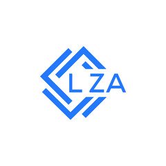 LZA technology letter logo design on white  background. LZA creative initials technology letter logo concept. LZA technology letter design.