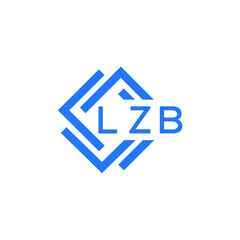 LZB technology letter logo design on white  background. LZB creative initials technology letter logo concept. LZB technology letter design.