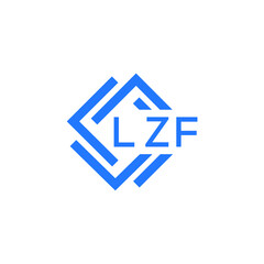 LZF technology letter logo design on white  background. LZF creative initials technology letter logo concept. LZF technology letter design.