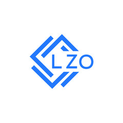 LZO technology letter logo design on white  background. LZO creative initials technology letter logo concept. LZO technology letter design.