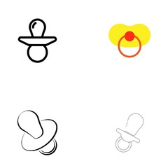 baby pacifier icon vektor illustration design