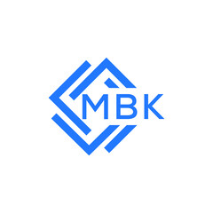 MBK technology letter logo design on white  background. MBK creative initials technology letter logo concept. MBK technology letter design.
