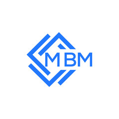 MBM technology letter logo design on white  background. MBM creative initials technology letter logo concept. MBM technology letter design.
