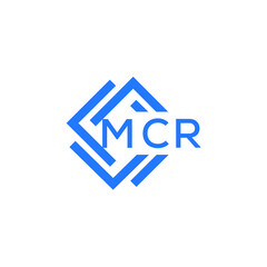 MCR technology letter logo design on white  background. MCR creative initials technology letter logo concept. MCR technology letter design.
