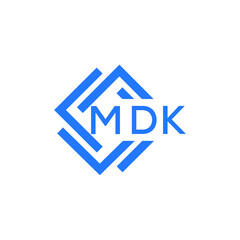 MDK technology letter logo design on white  background. MDK creative initials technology letter logo concept. MDK technology letter design.
