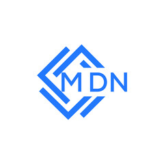 MDN technology letter logo design on white   background. MDN creative initials technology letter logo concept. MDN technology letter design.
