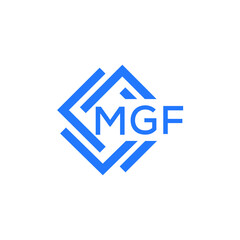 MGF technology letter logo design on white  background. MGF creative initials technology letter logo concept. MGF technology letter design.
