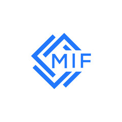 MIF technology letter logo design on white  background. MIF creative initials technology letter logo concept. MIF technology letter design.
 - obrazy, fototapety, plakaty