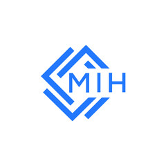 MIH technology letter logo design on white  background. MIH creative initials technology letter logo concept. MIH technology letter design.
