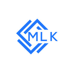 MLK technology letter logo design on white  background. MLK creative initials technology letter logo concept. MLK technology letter design.