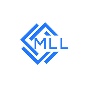 MLL technology letter logo design on white  background. MLL creative initials technology letter logo concept. MLL technology letter design.