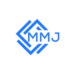 MMJ technology letter logo design on white  background. MMJ creative initials technology letter logo concept. MMJ technology letter design.