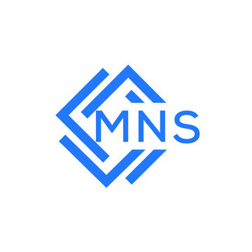MNS technology letter logo design on white  background. MNS creative initials technology letter logo concept. MNS technology letter design.