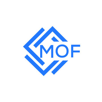MOF technology letter logo design on white  background. MOF creative initials technology letter logo concept. MOF technology letter design.