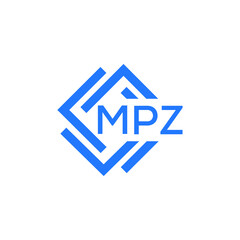 MPZ technology letter logo design on white  background. MPZ creative initials technology letter logo concept. MPZ technology letter design.