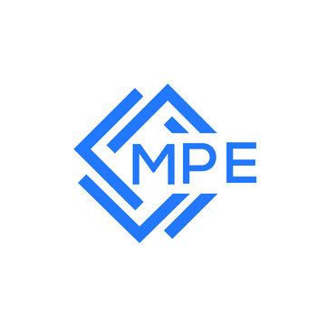 MPE technology letter logo design on white  background. MPE creative initials technology letter logo concept. MPE technology letter design.