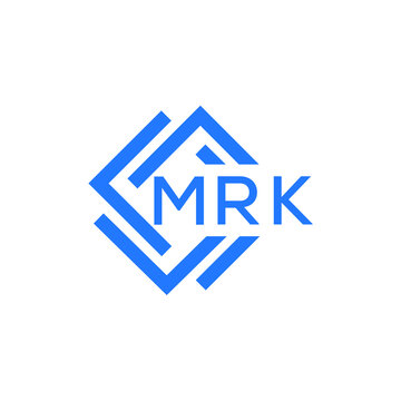 MRK technology letter logo design on white  background. MRK creative initials technology letter logo concept. MRK technology letter design.
