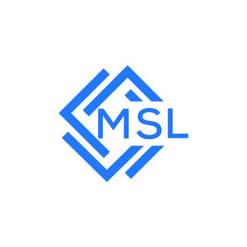 MSL technology letter logo design on white  background. MSL creative initials technology letter logo concept. MSL technology letter design.
